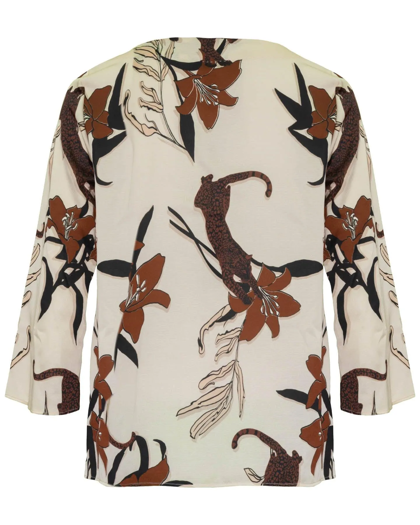 Playful Leopard in Florals Top