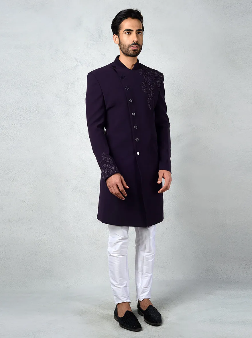 Purple Indowestern | Azania