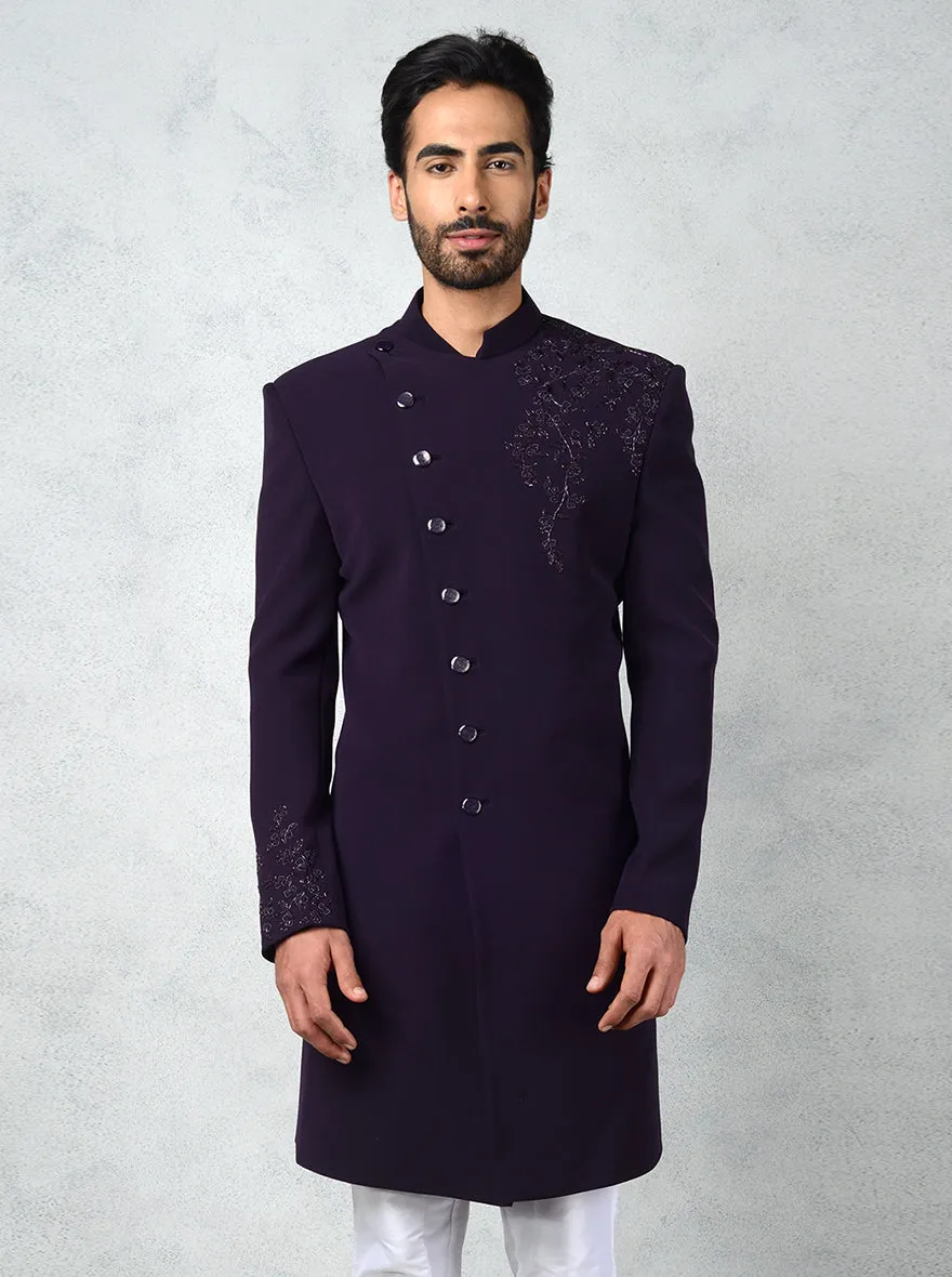 Purple Indowestern | Azania