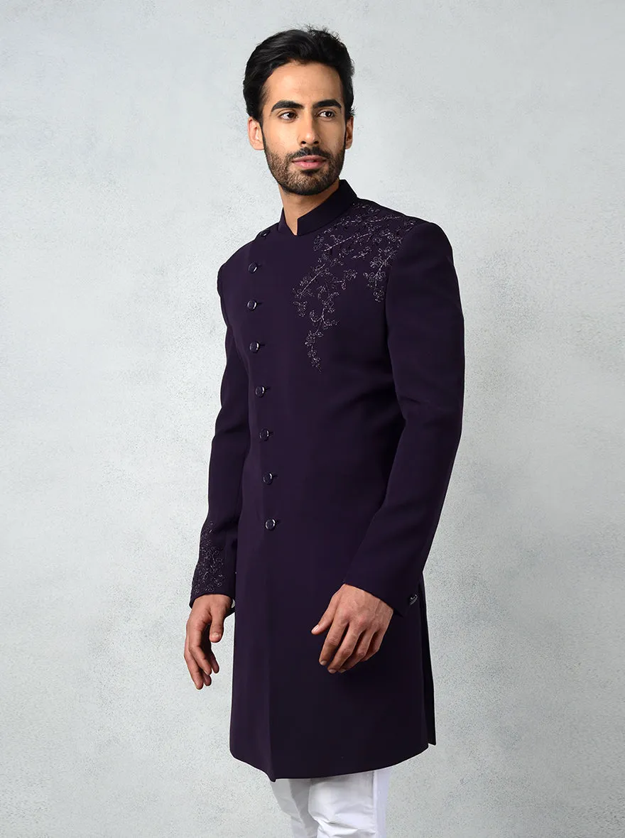 Purple Indowestern | Azania
