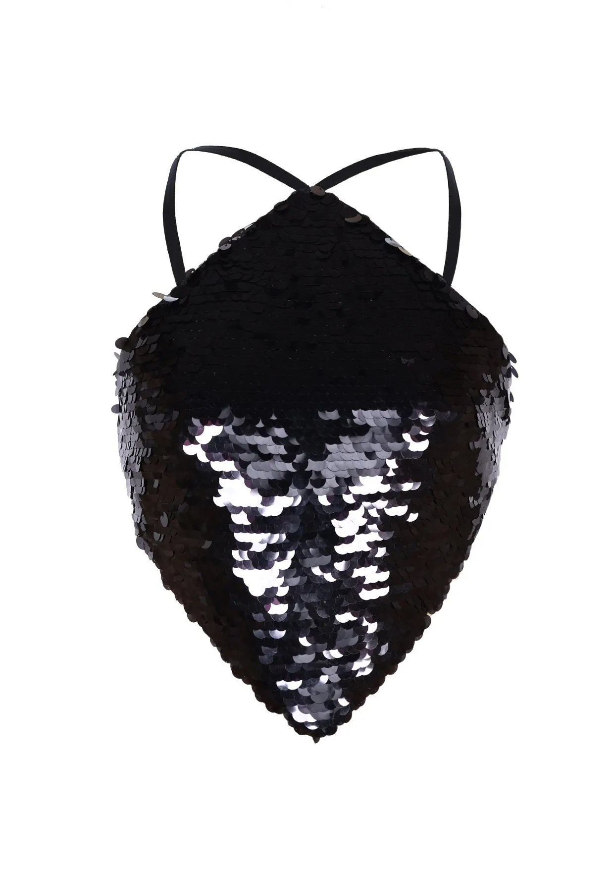 Rae Sequinned Halter Top