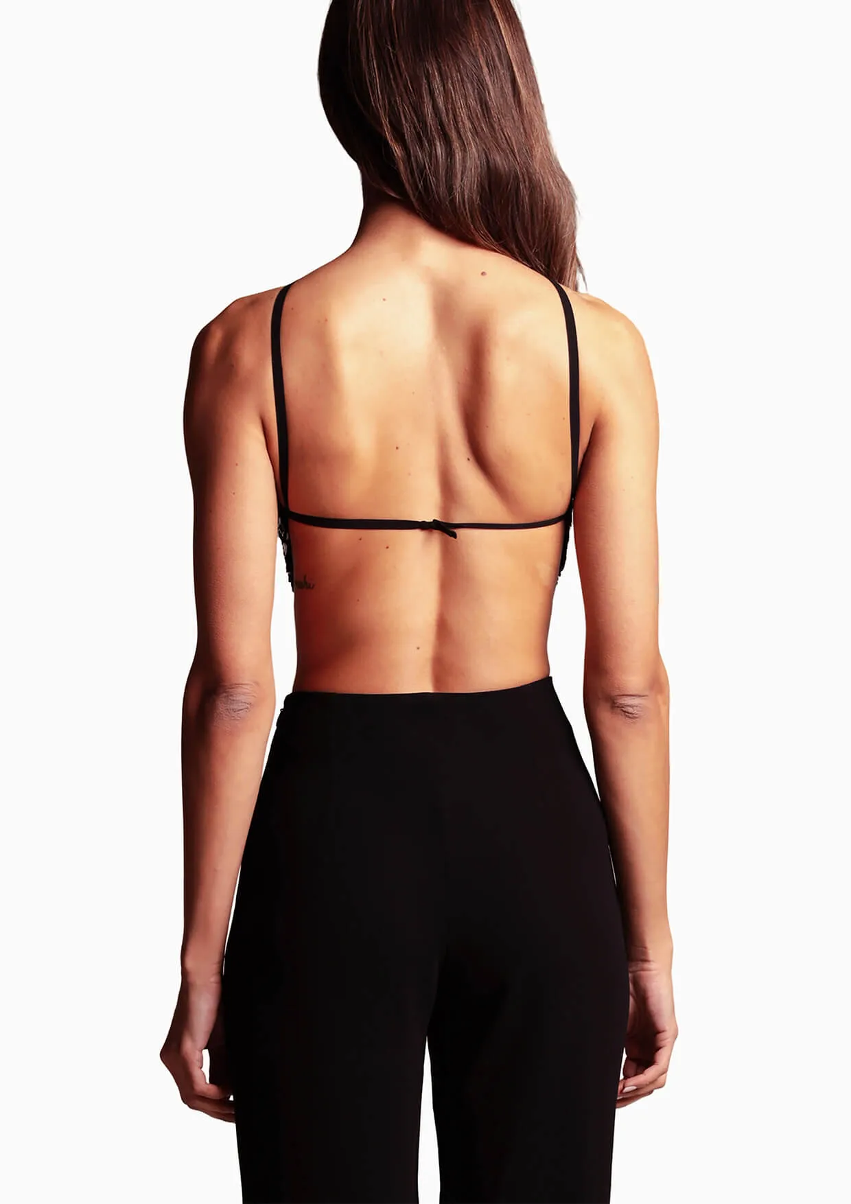 Rae Sequinned Halter Top