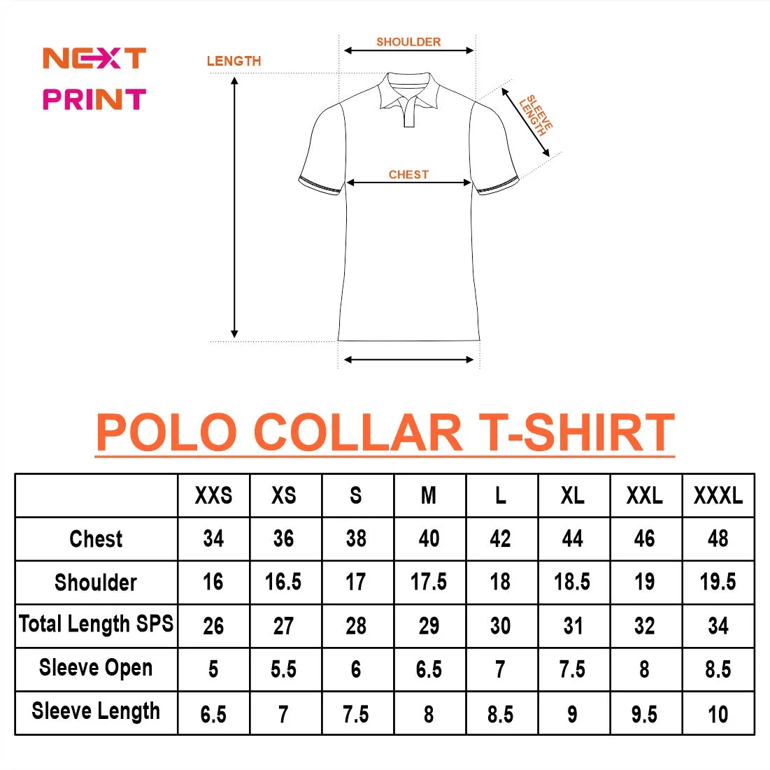 Red Polo Neck Half Sleeve T Shirt Nextprint H118