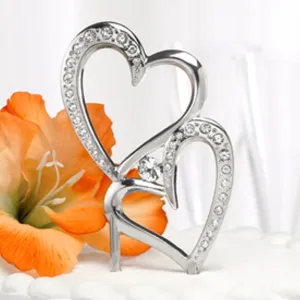 Sparkling Love Silver Cake Pick