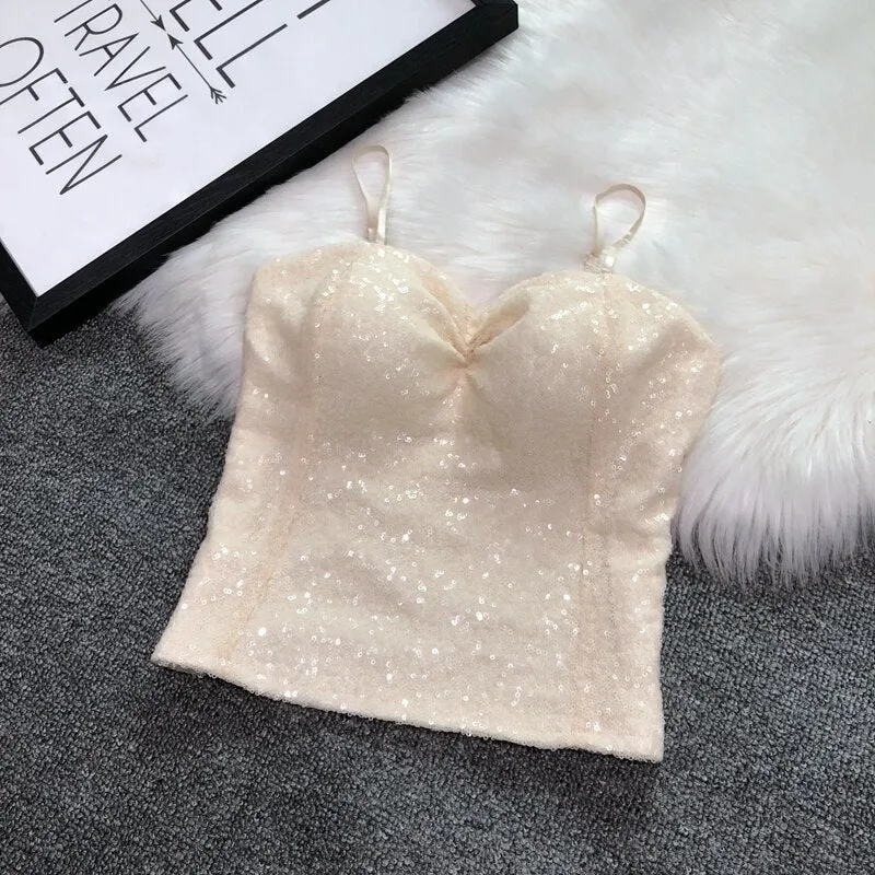 Sparkling sequin top for women