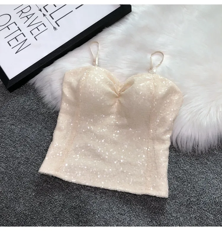 Sparkling sequin top for women