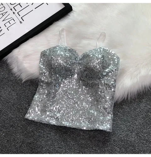 Sparkling sequin top for women