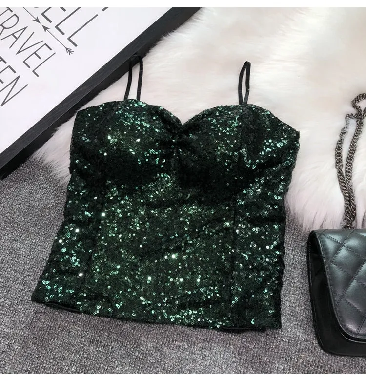 Sparkling sequin top for women