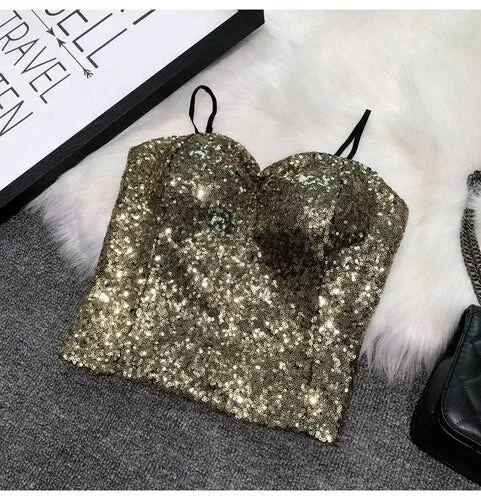 Sparkling sequin top for women