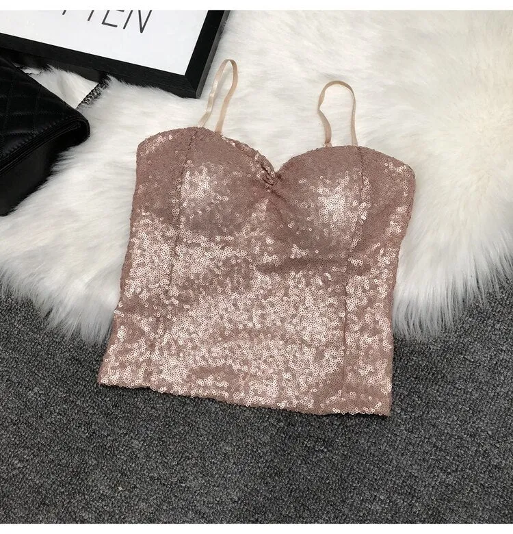 Sparkling sequin top for women