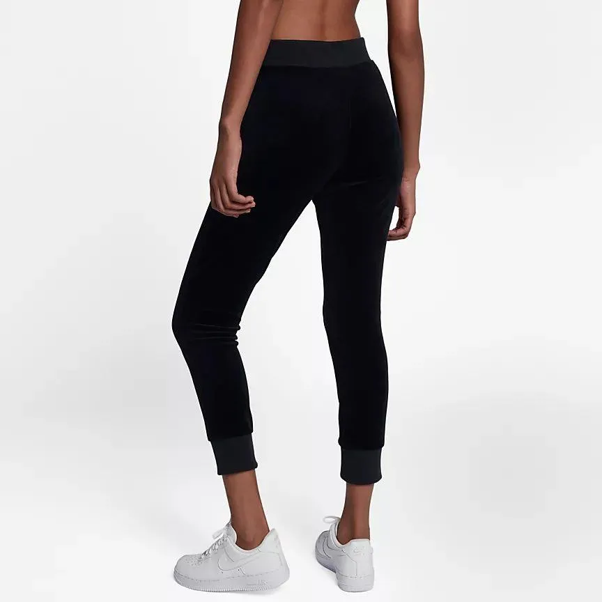 sportswear velour pant (black)