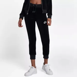 sportswear velour pant (black)