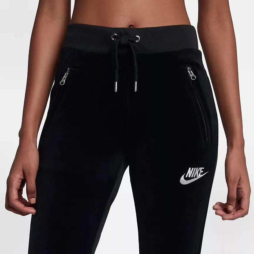 sportswear velour pant (black)