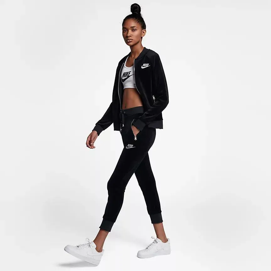 sportswear velour pant (black)