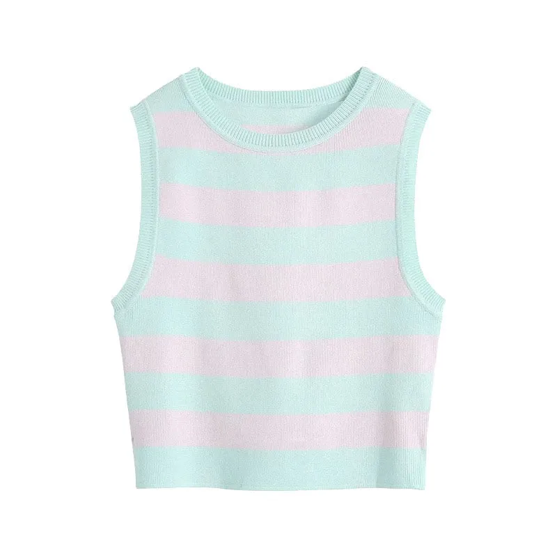 STRIPED CROP TOP