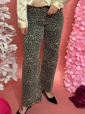 Talk Of The Town Leopard Print Pants