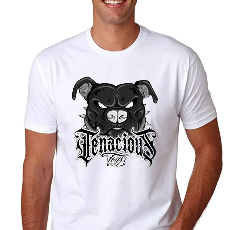 Tenacious Toys Basic White Logo Tee Shirt