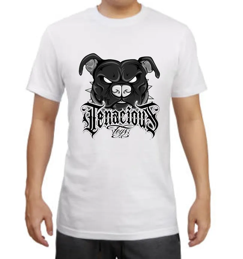Tenacious Toys Basic White Logo Tee Shirt