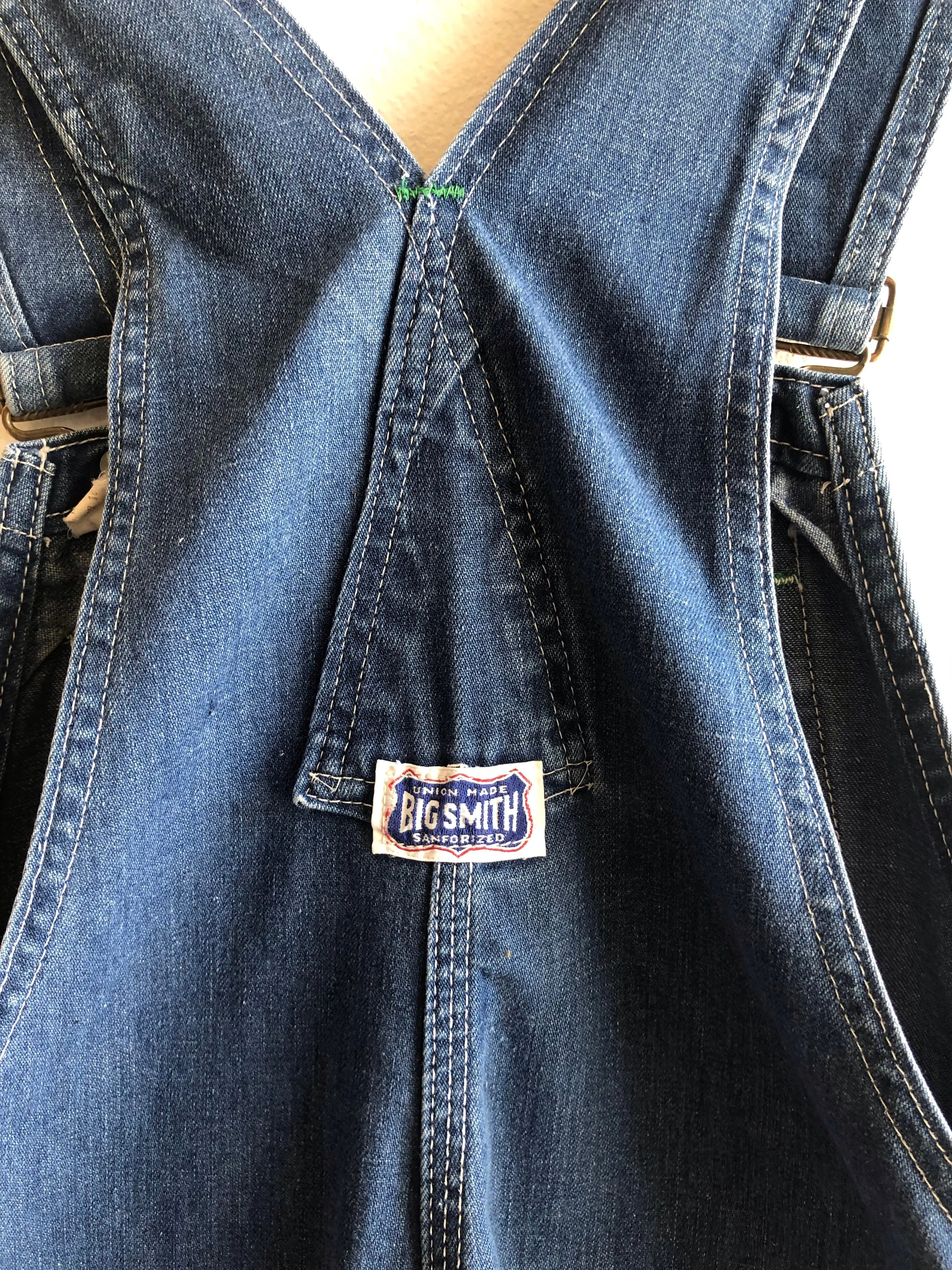 Vintage 1970s Big Smith Denim Overalls