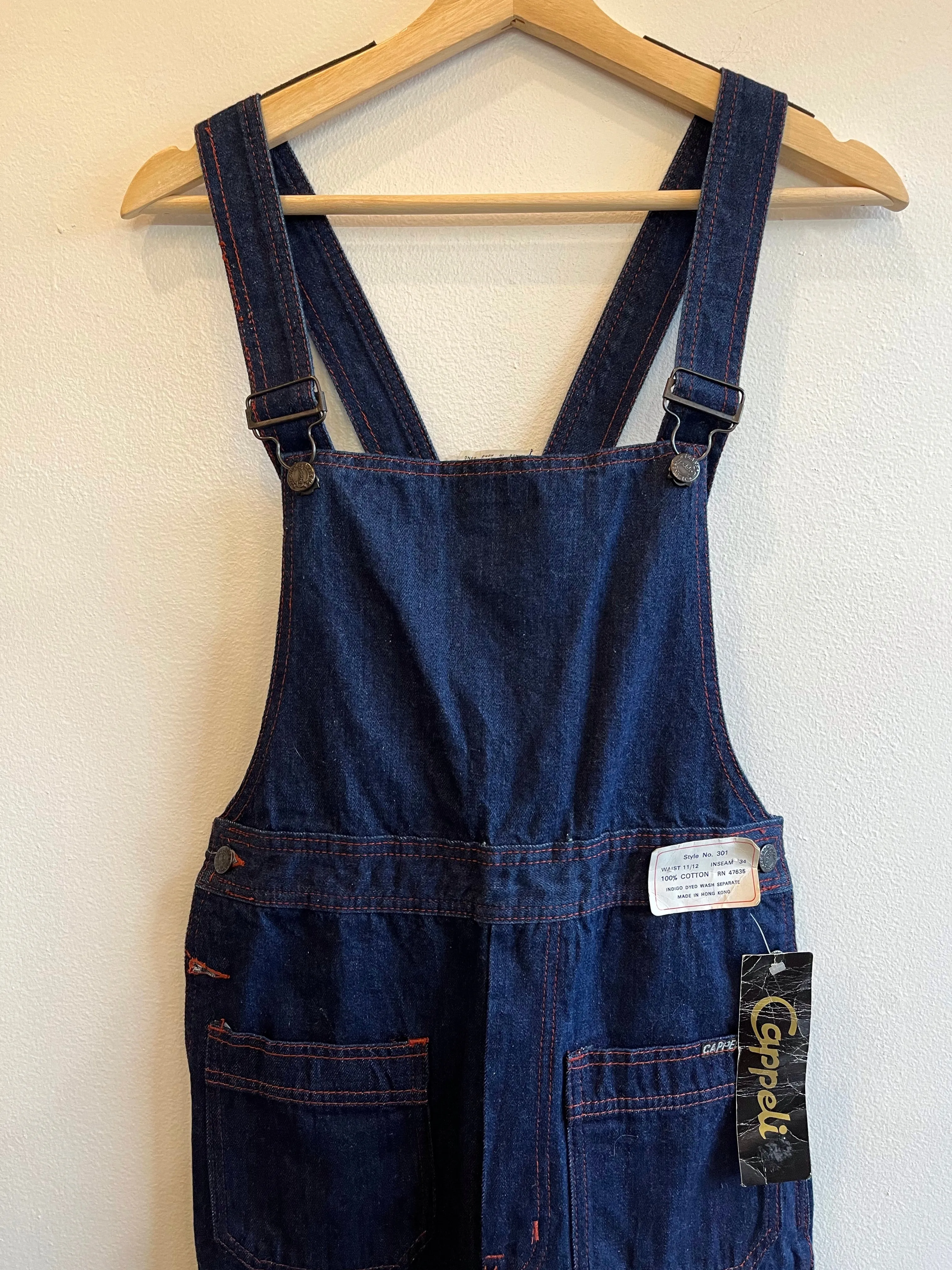 Vintage 1970s Deadstock Cappeli Overalls