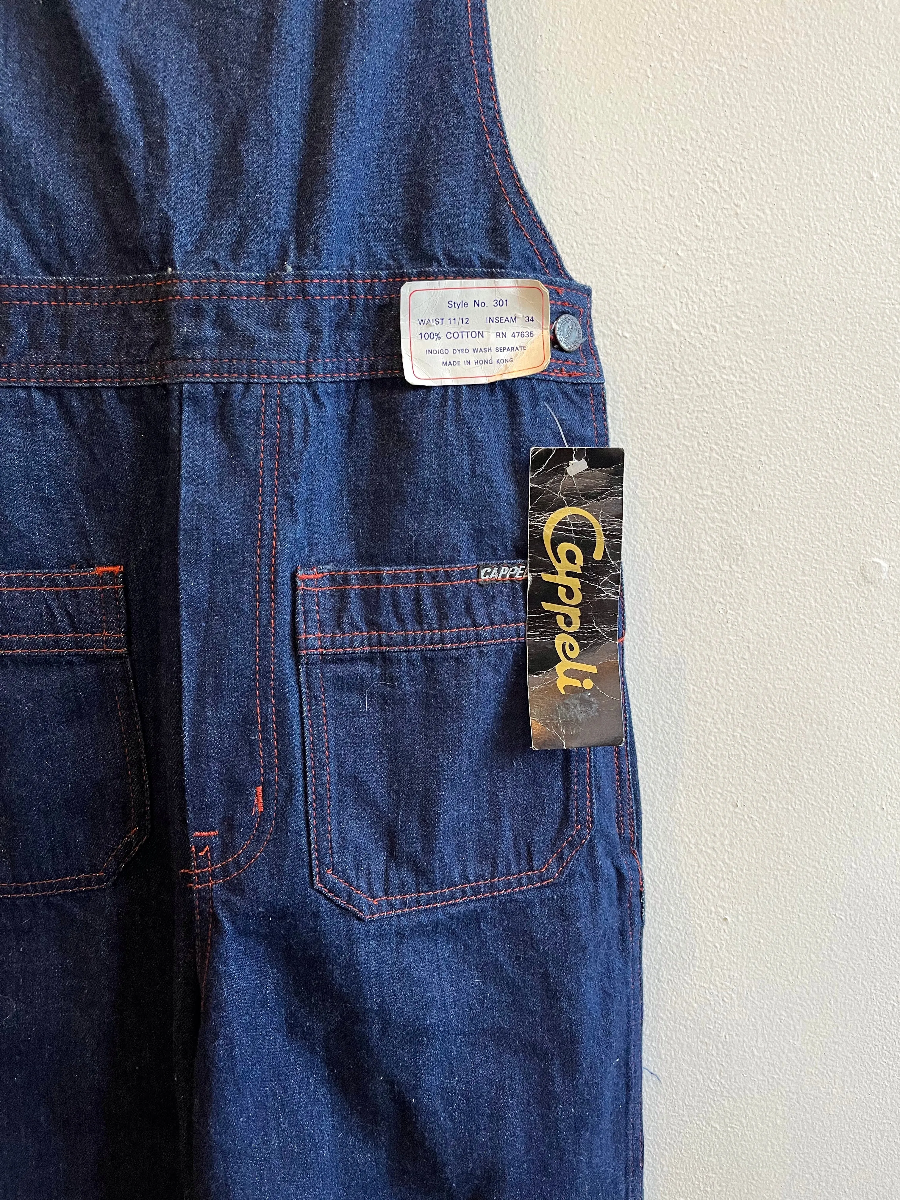 Vintage 1970s Deadstock Cappeli Overalls