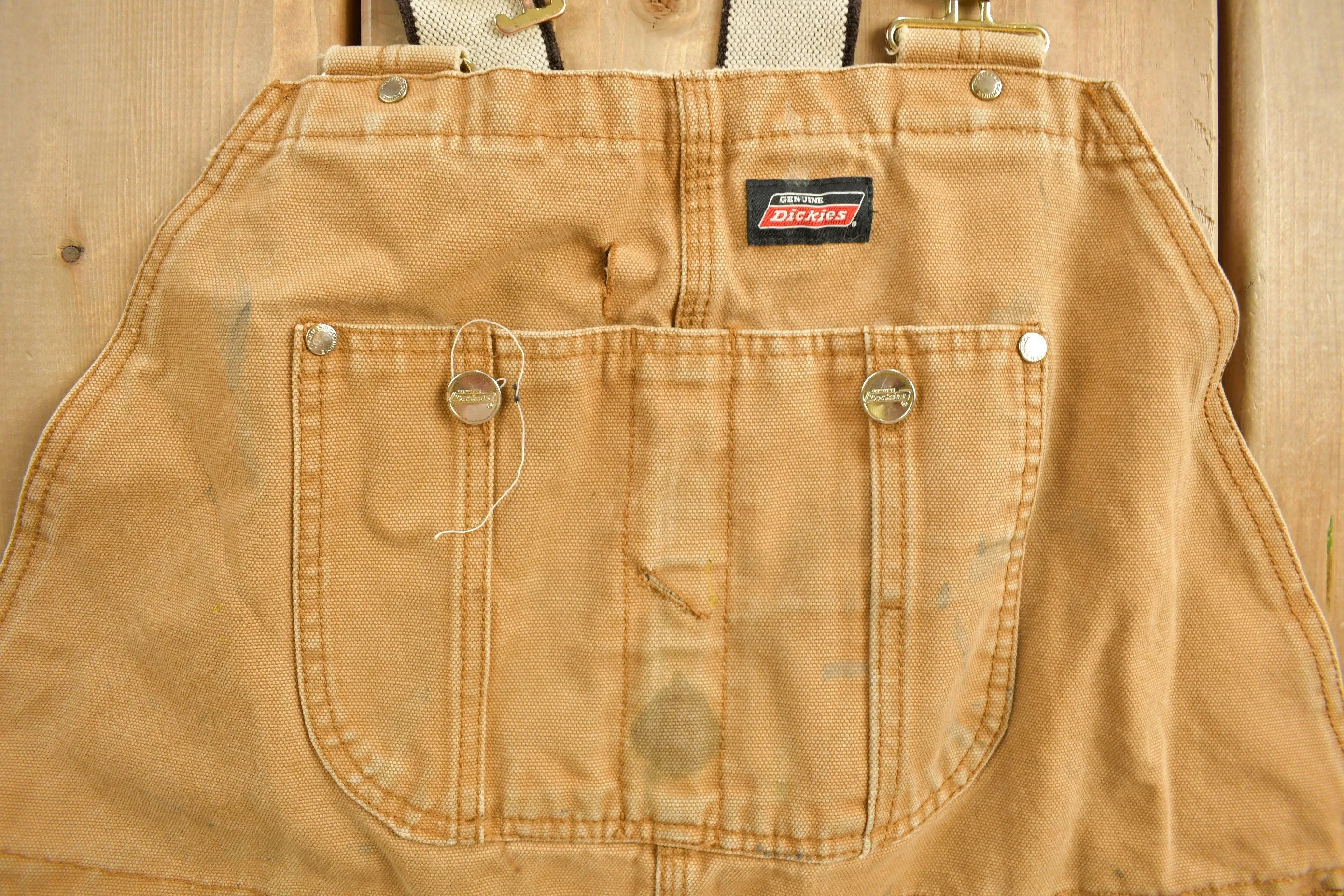 Vintage 1990s Dickies Canvas Overalls size 44 x 29