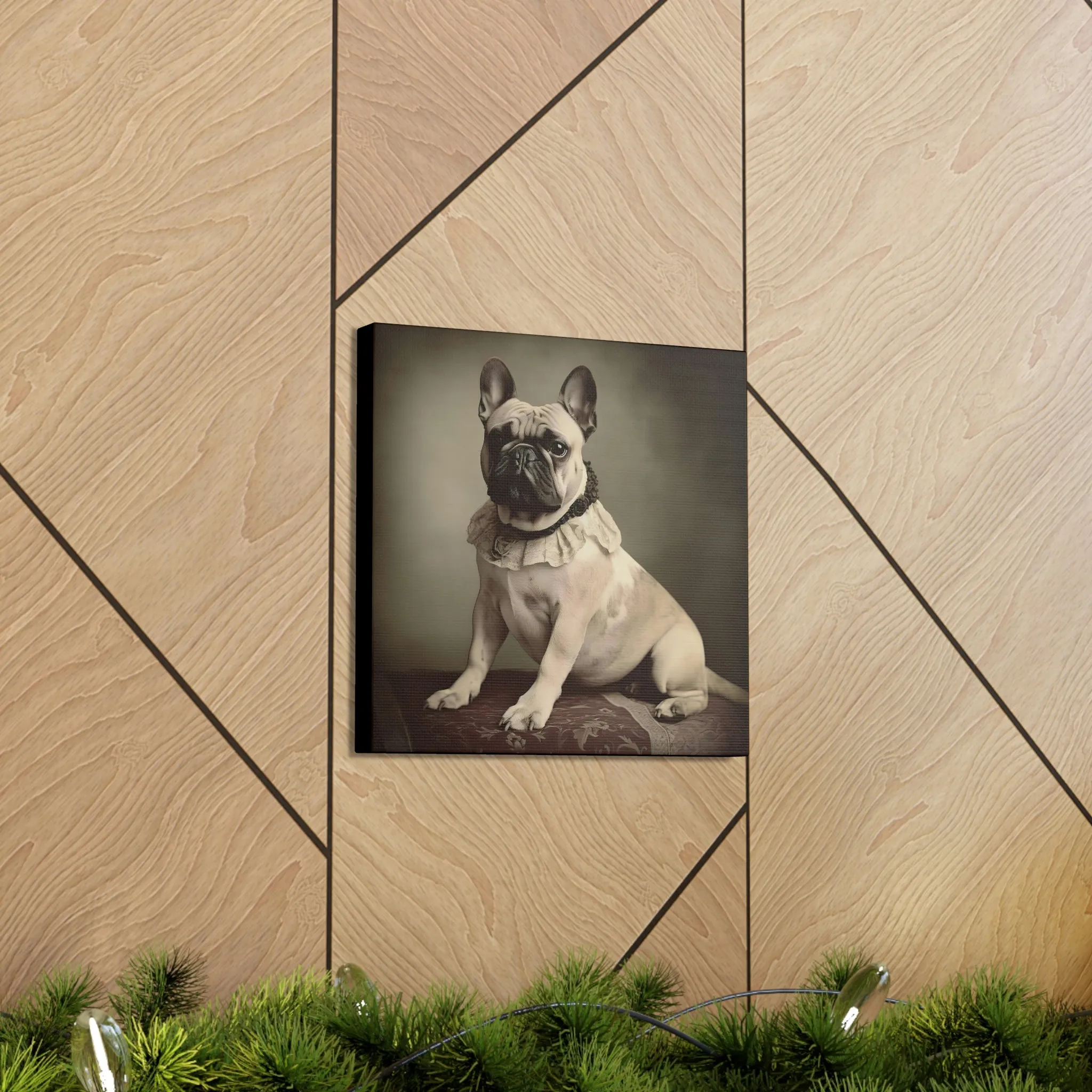 Vintage Victorian "Jess" French Bulldog Canvas Gallery Wraps