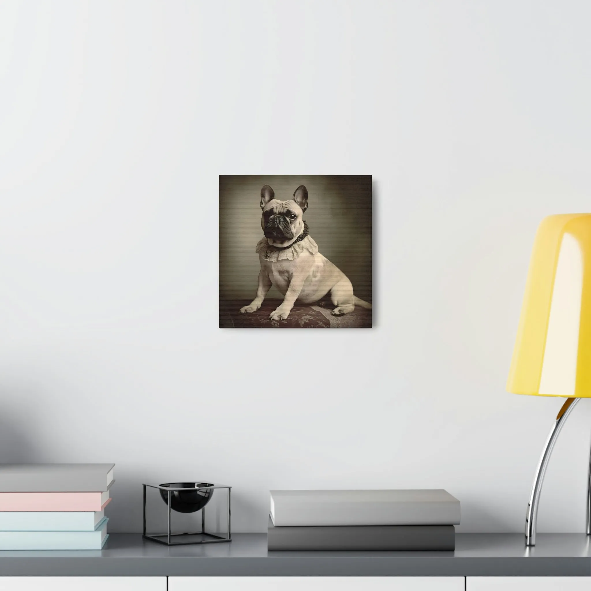 Vintage Victorian "Jess" French Bulldog Canvas Gallery Wraps