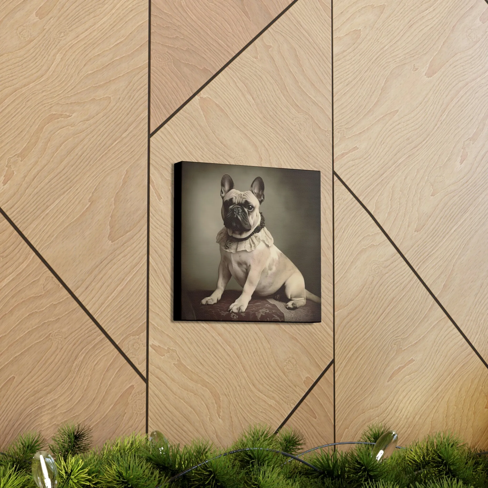 Vintage Victorian "Jess" French Bulldog Canvas Gallery Wraps