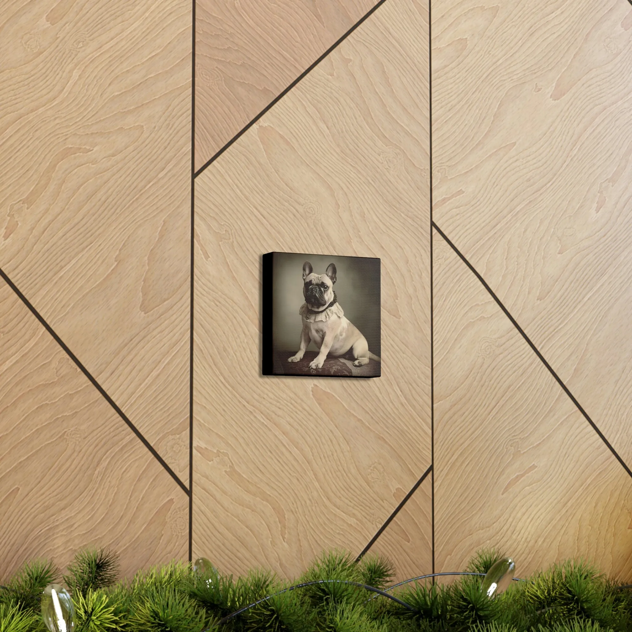 Vintage Victorian "Jess" French Bulldog Canvas Gallery Wraps