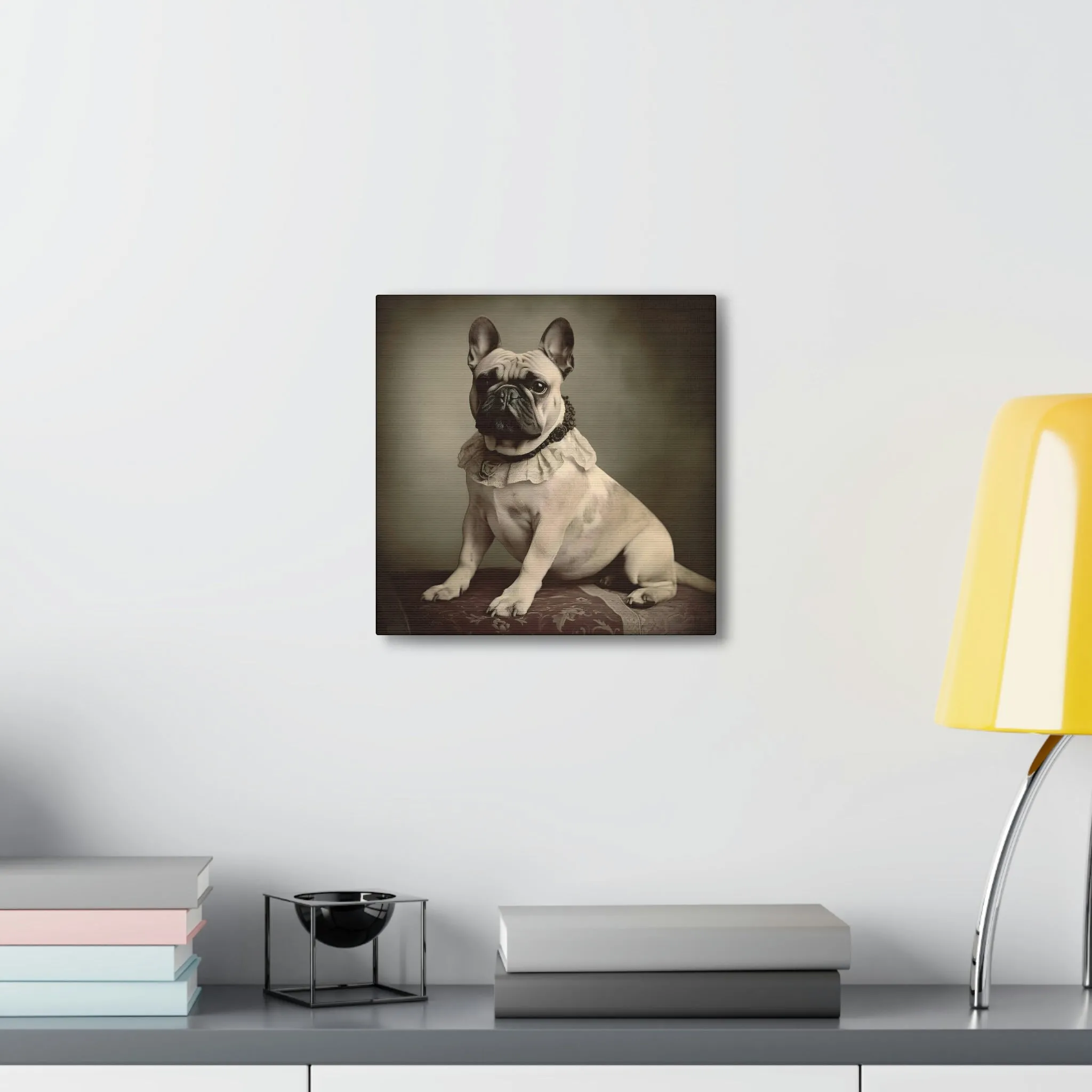 Vintage Victorian "Jess" French Bulldog Canvas Gallery Wraps